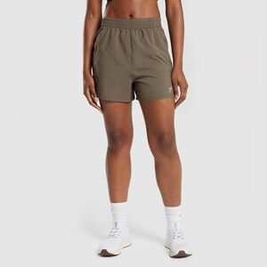 Worn 1x Gymshark Woven Pocket Shorts - Camo Brown